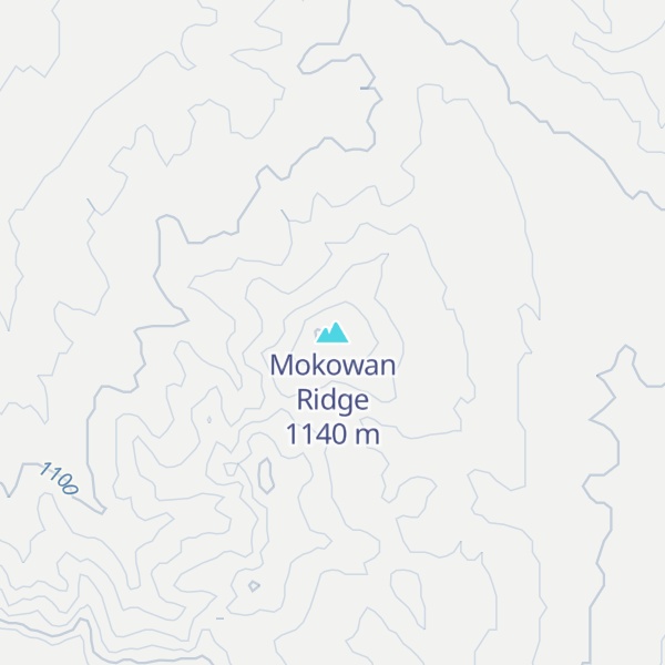 Map of Mokowan Ridge