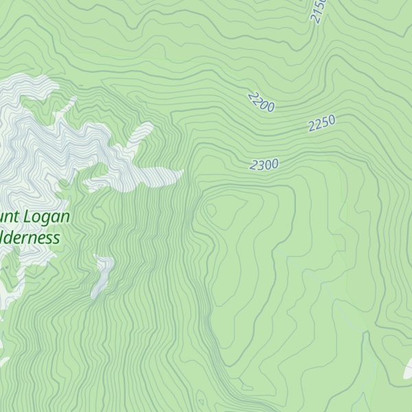 Map of Mount Logan