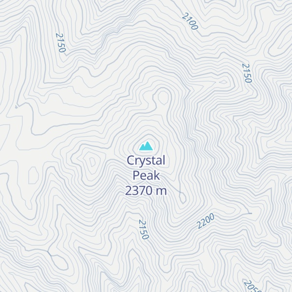 Map of Crystal Peak