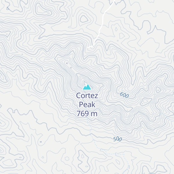Map of Cortez Peak