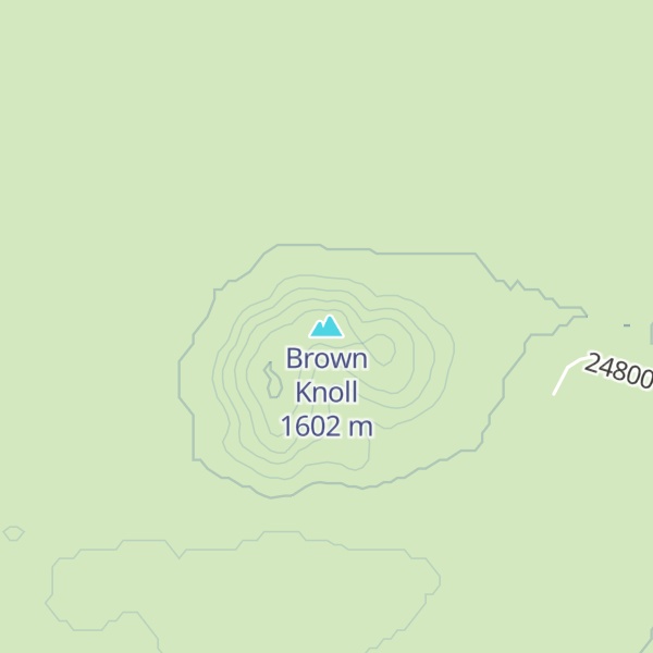 Map of Brown Knoll