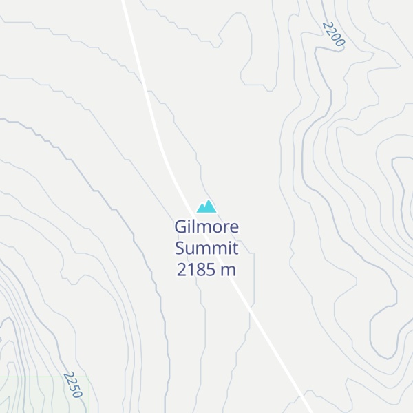 Map of Gilmore Summit