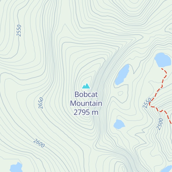Map of Bobcat Mountain