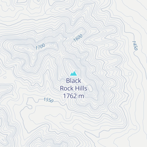 Map of Black Rock Hills