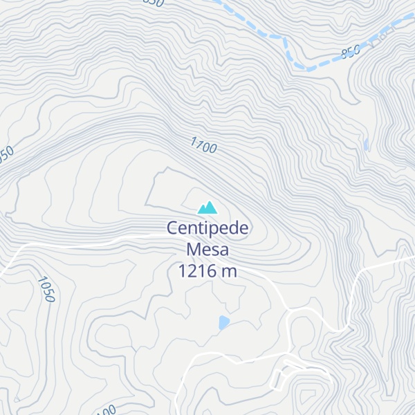 Map of Centipede Mesa