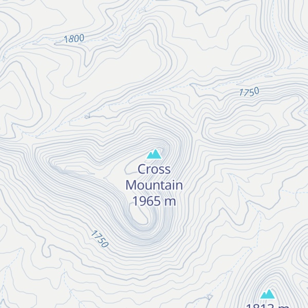 Map of Cross Mountain