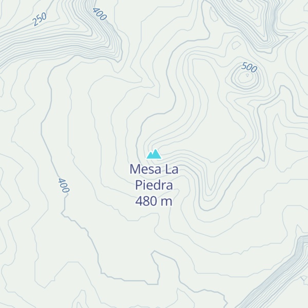Map of Mesa La Piedra