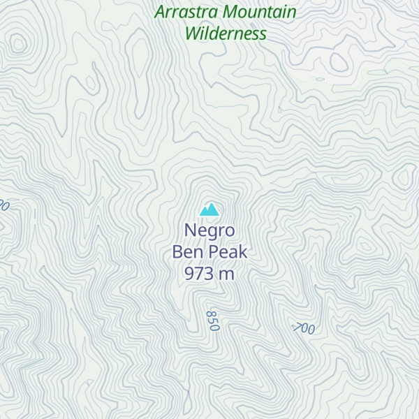 Map of Negro Ben Peak