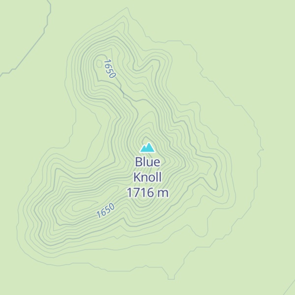 Map of Blue Knoll