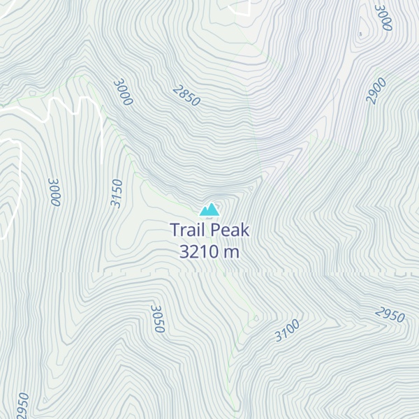 Map of Trail Peak