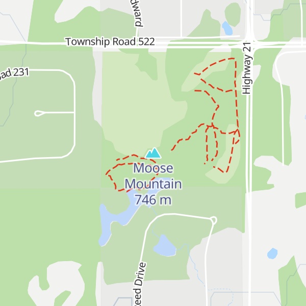 Map of Moose Mountain