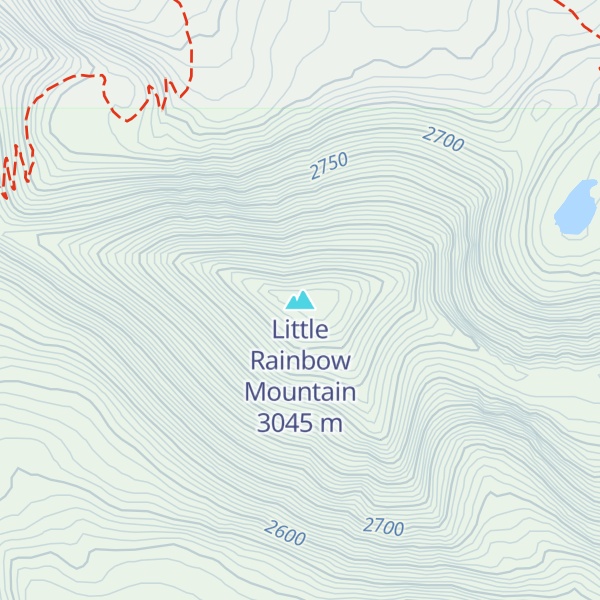 Map of Little Rainbow Mountain
