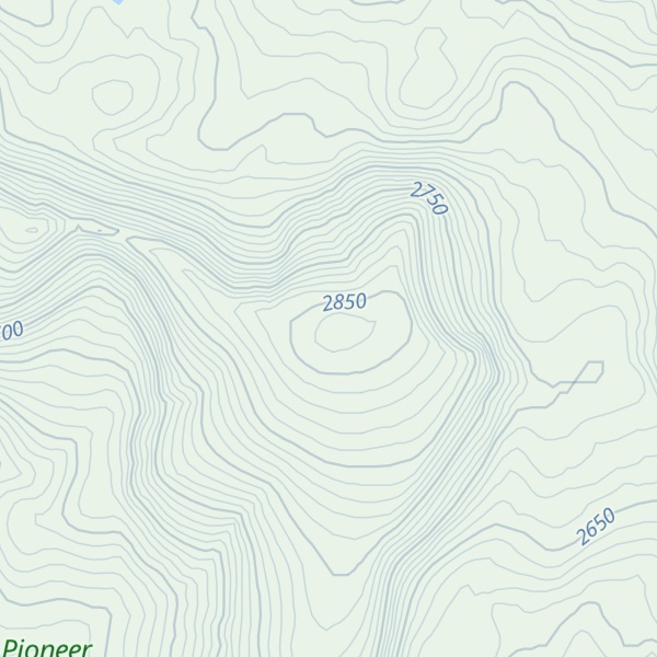 Map of Odell Mountain