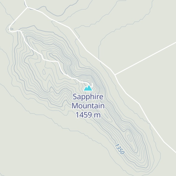 Map of Sapphire Mountain