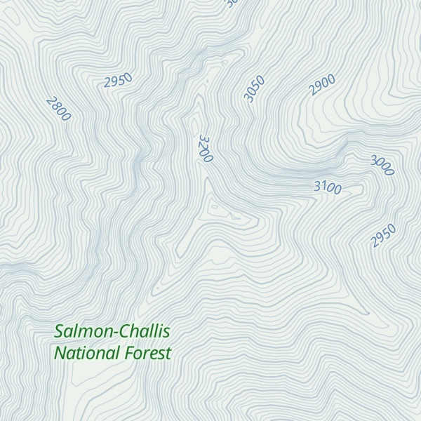 Map of North King Mountain