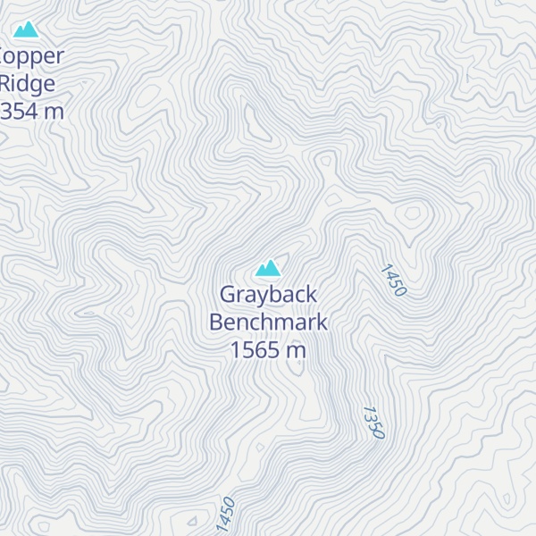Map of Grayback Benchmark