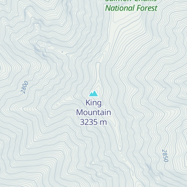 Map of King Mountain