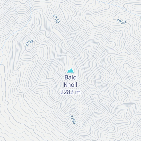 Map of Bald Knoll
