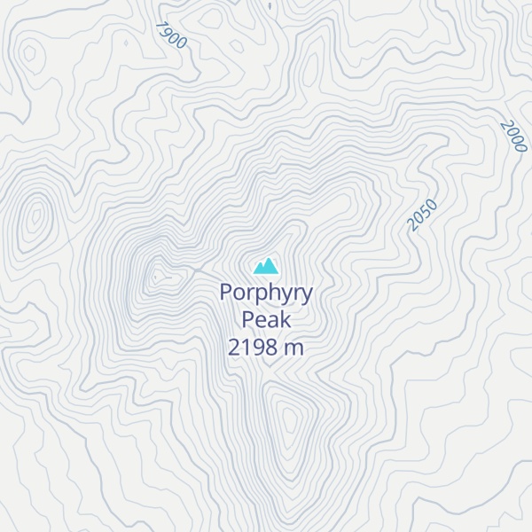 Map of Porphyry Peak