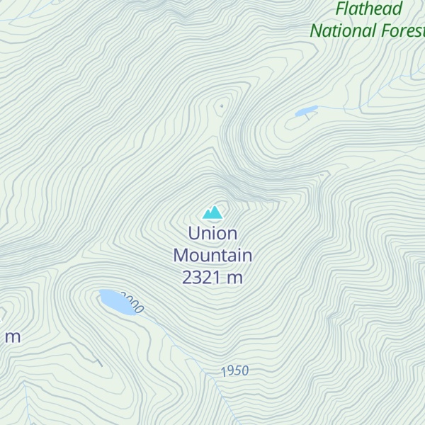 Map of Union Mountain