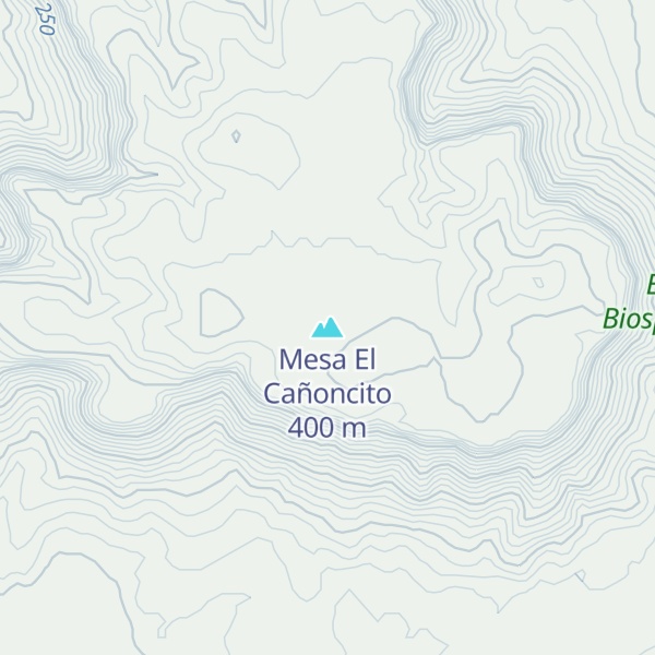 Map of Mesa El Cañoncito