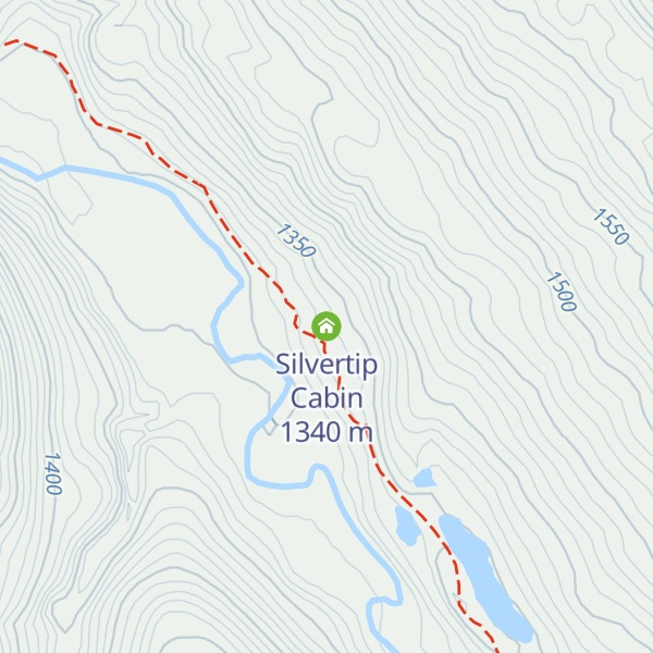Map of Silvertip Cabin