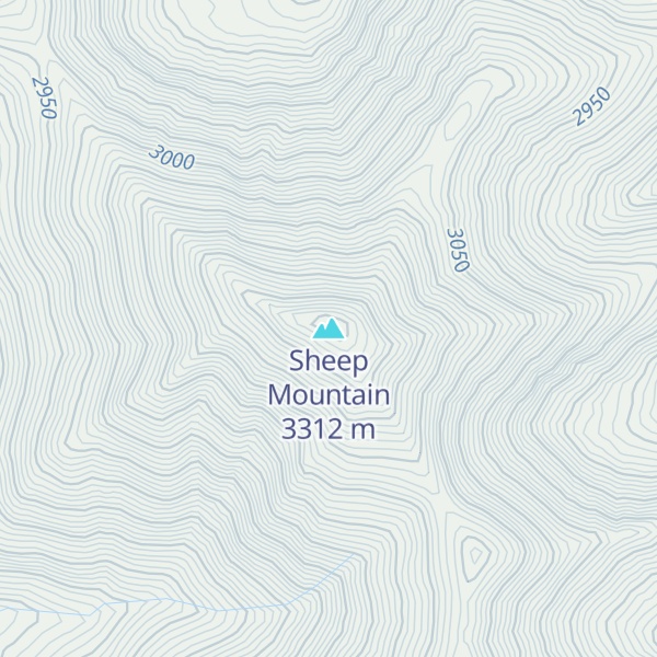 Map of Sheep Mountain