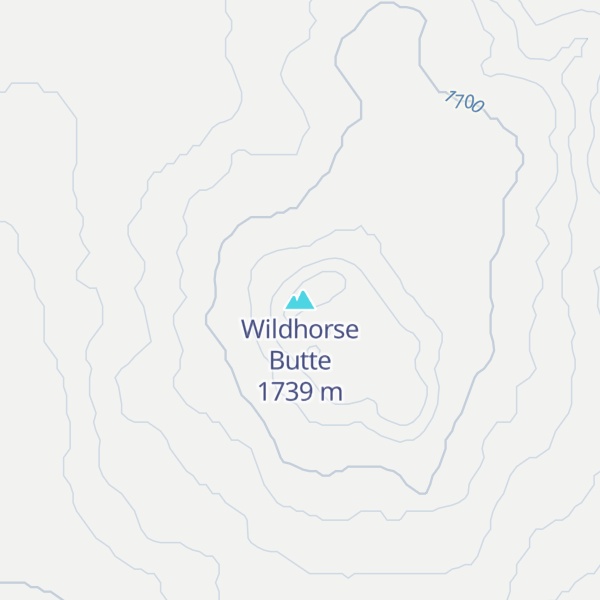 Map of Wildhorse Butte