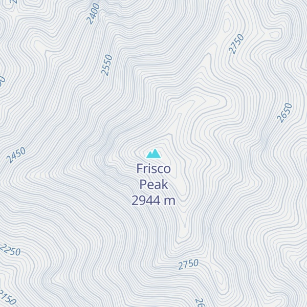 Map of Frisco Peak