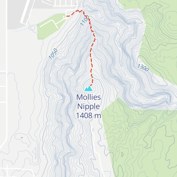 Map of Mollies Nipple