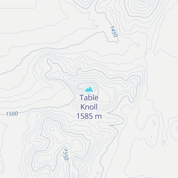 Map of Table Knoll