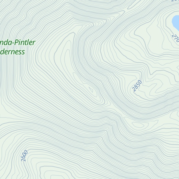 Map of Queener Mountain