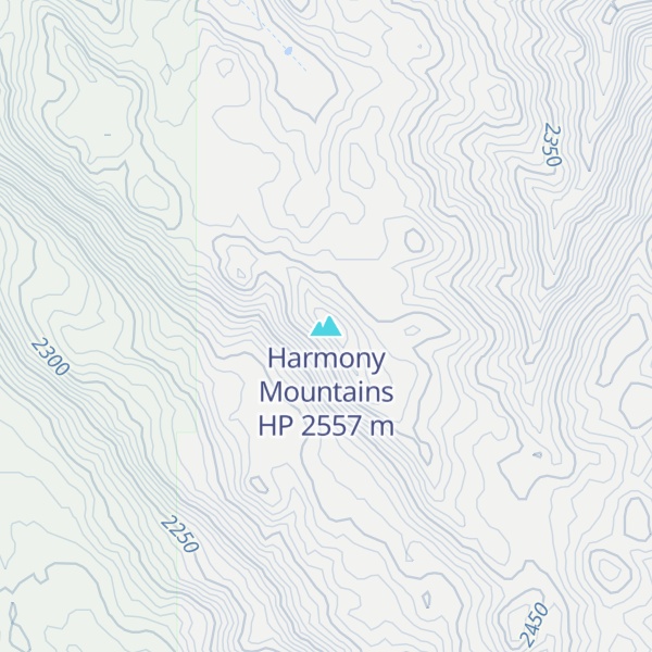 Map of Harmony Mountains HP
