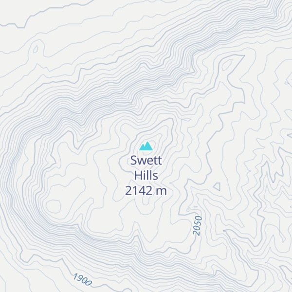 Map of Swett Hills