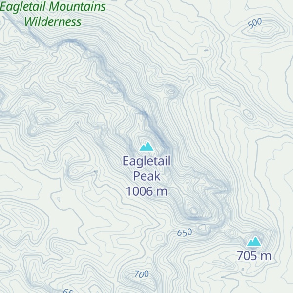 Map of Eagletail Peak