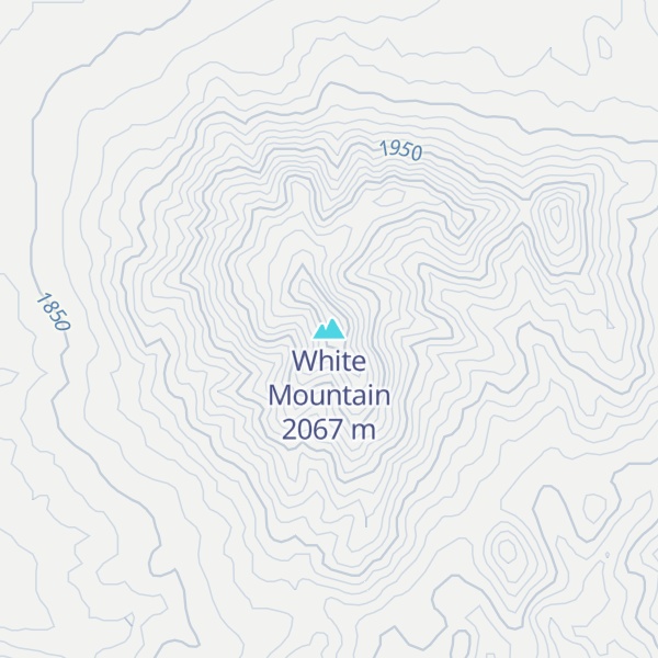 Map of White Mountain