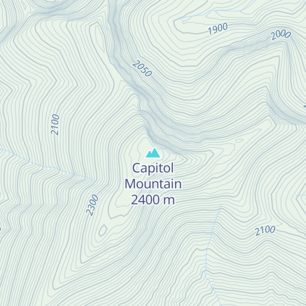 Map of Capitol Mountain