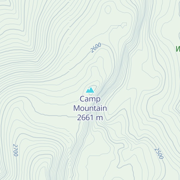 Map of Camp Mountain