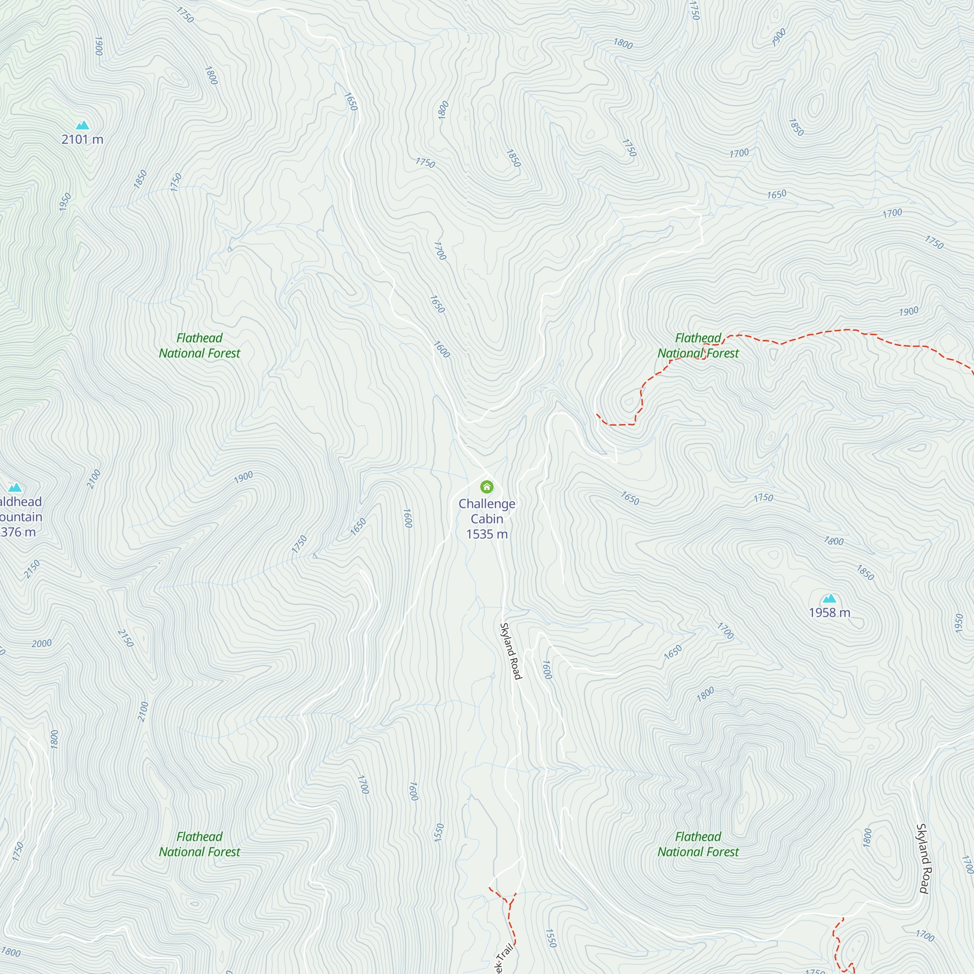 Challenge Cabin map