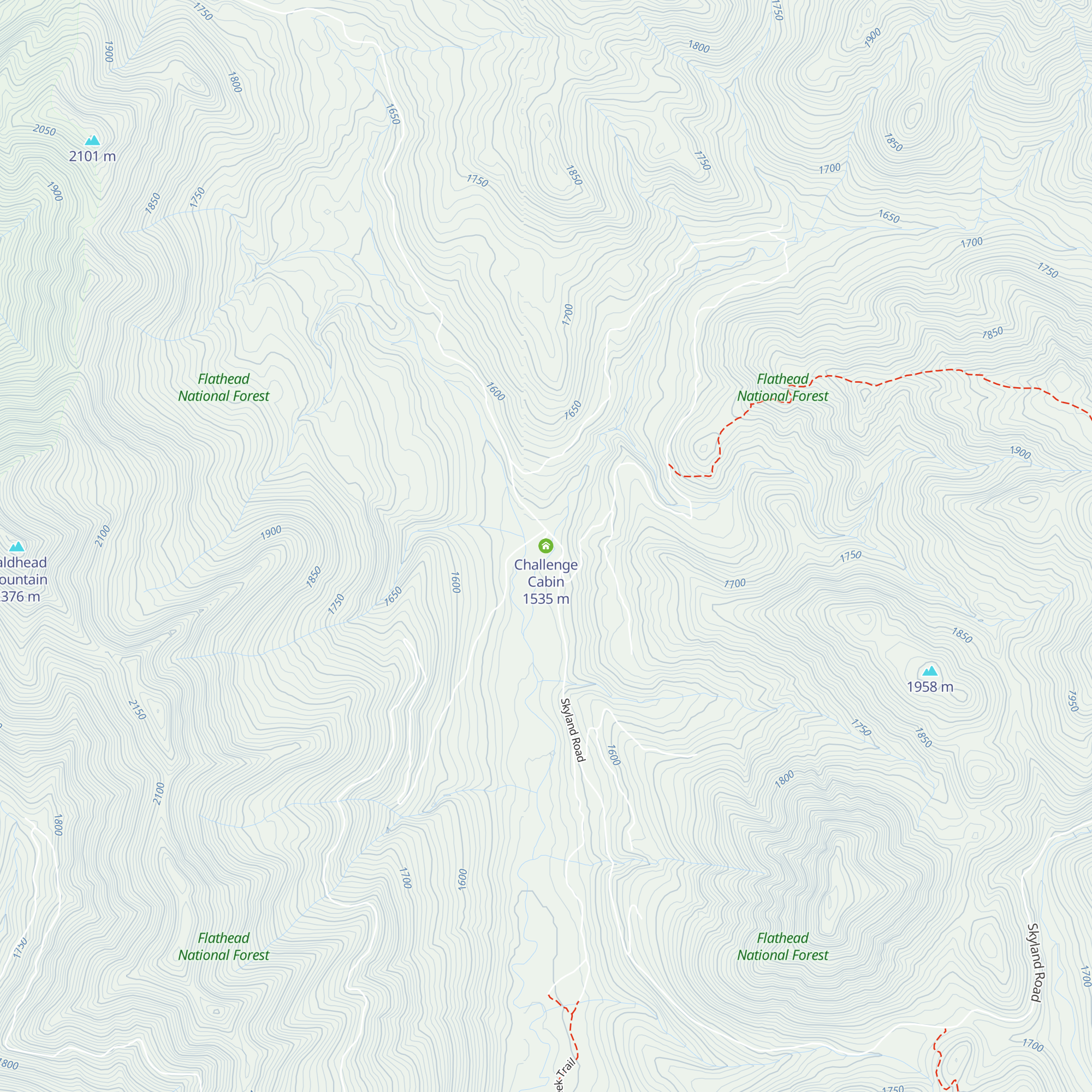 Challenge Cabin map