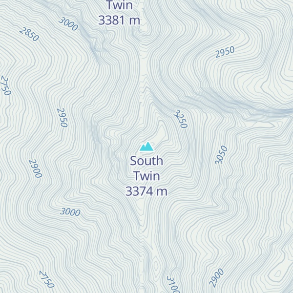 Map of South Twin