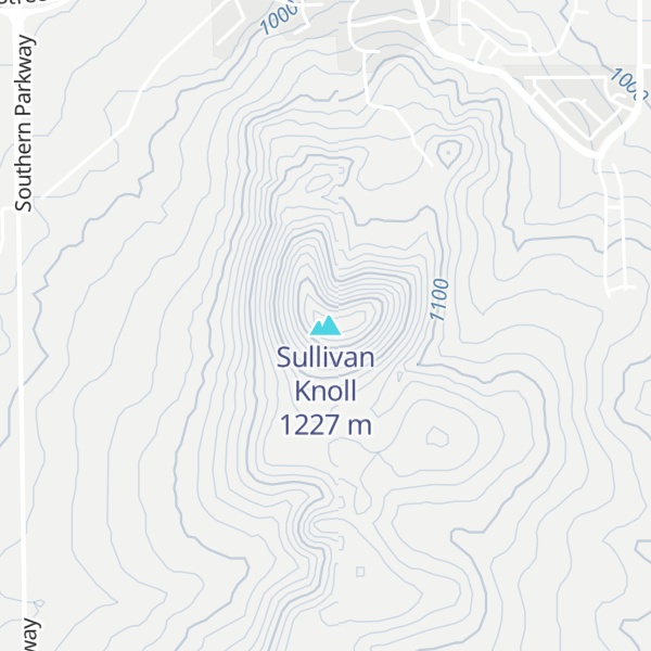 Map of Sullivan Knoll
