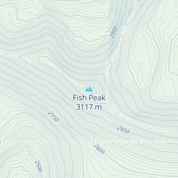 Map of Fish Peak
