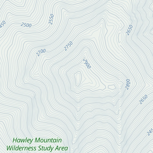 Map of Hawley Mountain