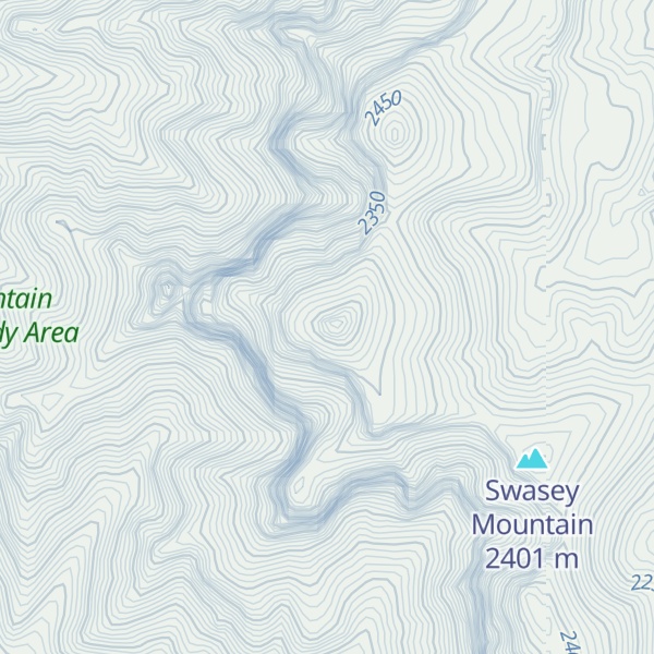 Map of Tatow Knob