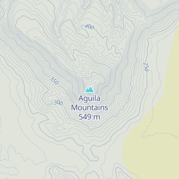 Map of Aguila Mountains