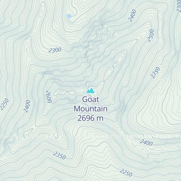 Map of Goat Mountain