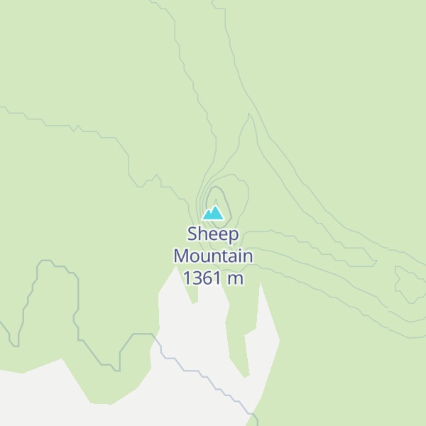Map of Sheep Mountain