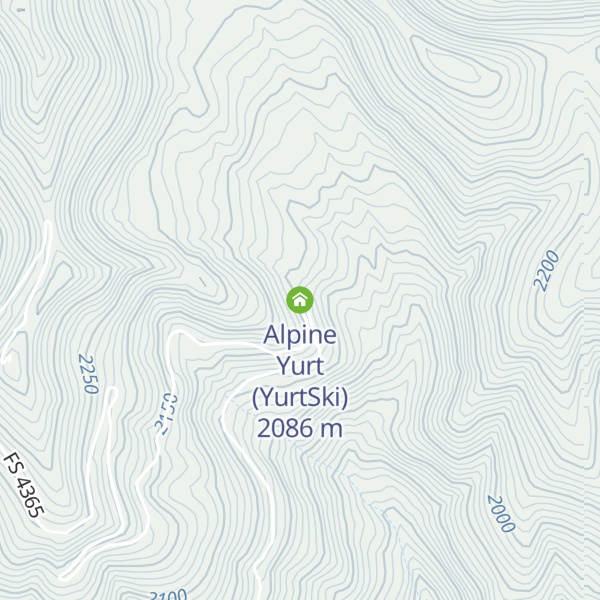 Map of Alpine Yurt (YurtSki)