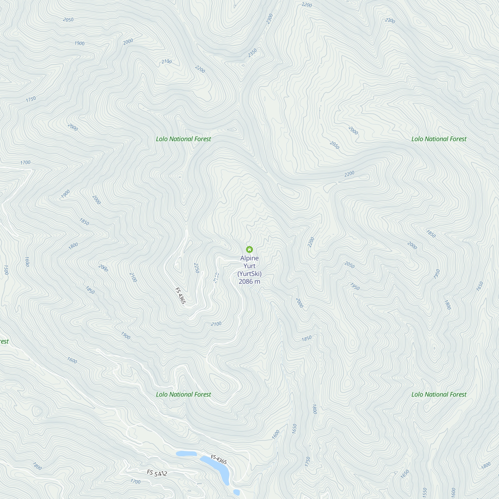 Alpine Yurt (YurtSki) map
